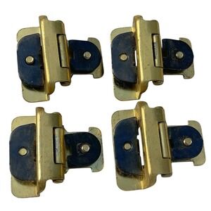 Vintage Style Amerock Double Demountable Cabinet Hinge 3/8" Inset Polished Brass